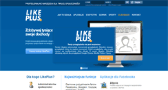 Desktop Screenshot of likeplus.eu